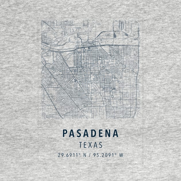 pasadena tx map by boy cartograph